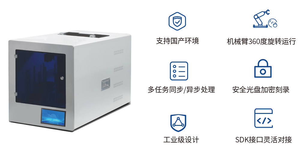 增强版全自动网络蓝光光盘打印刻录一体机
